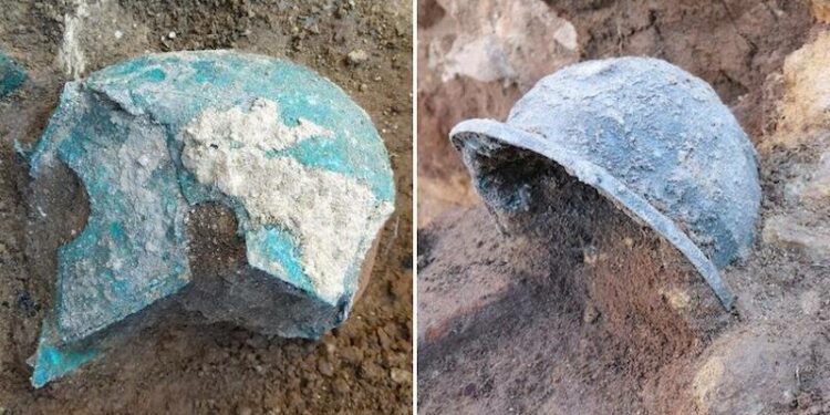 Researchers found Helmets of Ancient Greek Warriors dating back 2,500-Year-Old Among The Ruins Of An Acropolis In Italy