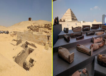 4,500-Year-Old Cemetery And Sarcophagi Discovered By Giza Pyramids