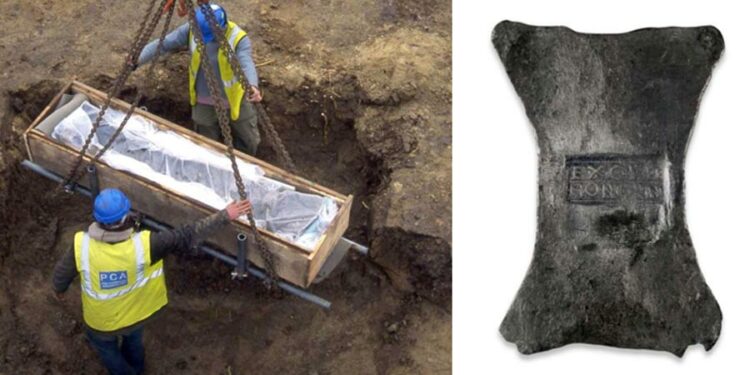 Treasures And Lead Coffin Found In The Ancient Roman Mausoleum