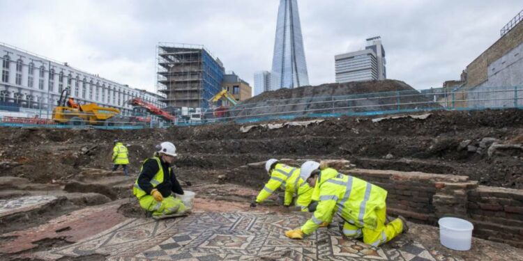 This 2,000-Year-Old Roman Mosaic Was Just Unearthed In Central London