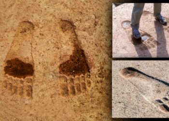 The Baffling Mystery Of Ain Dara’s Giant Footprints: The Mark Of The Anunnaki?
