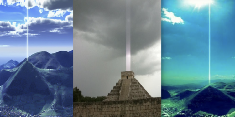 Bizarre Phenomenon: Pyramids Around the Planet Unexpectedly Beaming Energy Towards Strange Space Cloud