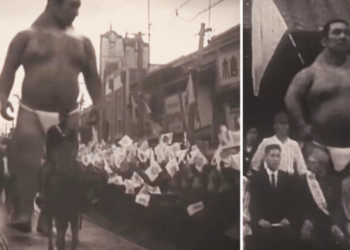 A 15-foot-tall descendant of the Nephilim Giants appears in a 100-year-old recording. Could this be a true giant? (Video)