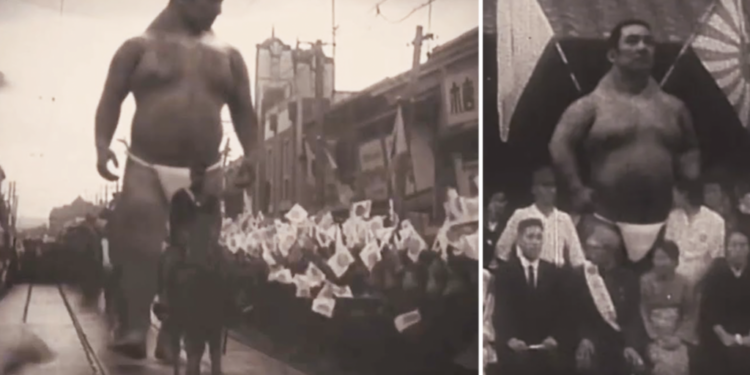 A 15-foot-tall descendant of the Nephilim Giants appears in a 100-year-old recording. Could this be a true giant? (Video)