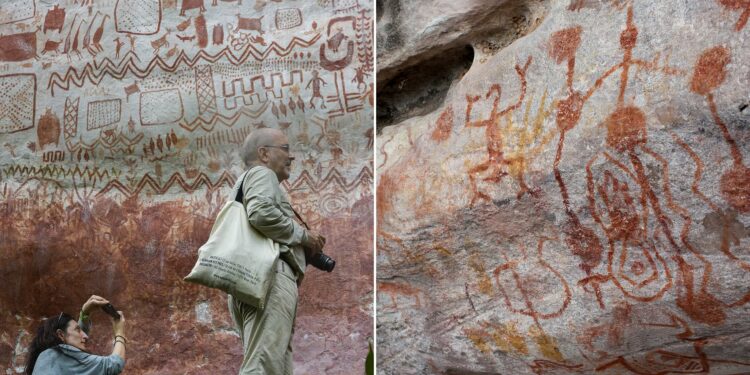 For 12500 Years Old Rock Paintings Found In Amazon Rainforest