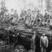 Vintage photos of the old-school lumberjacks who fell giant trees with axes, 1890-1935