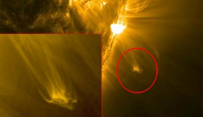 Ufólogos aseguran haber descubierto un OVNI del tamaño de la Tierra emergiendo del Sol