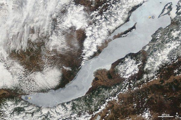 Lago Baikal. Imagen: ISS