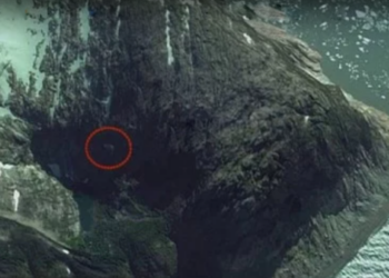 Nephilim Giant were captured by satellite on Patagonian Mountains (VIDEO)