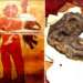 Ancient Rock Painting In Nubian Pyramids Shows A Giant Carrying Two Elephants
