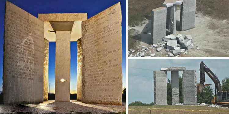 Mystery Behind Destruction of Georgia Guidestones With Messages In 8 Languages to Survive Apocalypse