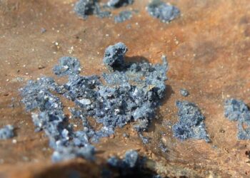 The Vivid Blue Mineral That Grows on Buried Bodies and Confuses Archaeologists