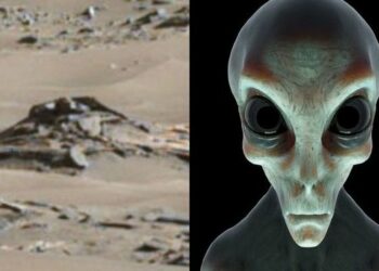 A mysterious crash site on Mars is being hailed as “inexplicable proof” of alien presence, fueling bold new UFO theories.
